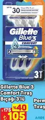 GİLLETTE BLUE 3 COMFORT TIRAŞ BIÇAĞI 3'LÜ
